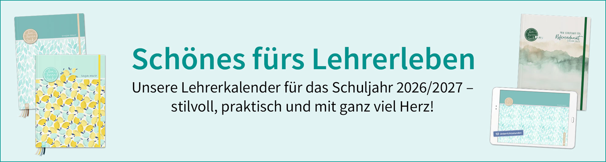 Schönes fürs Lehrerleben – unsere Planer und Kalender