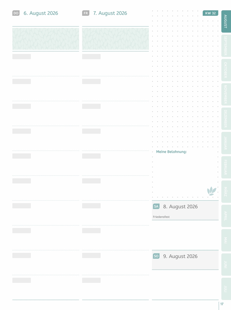 Mein Lehrerplaner A5+ – Hardcover – Lehrerkalender für das Schuljahr 2026/2027 – Blättermeer