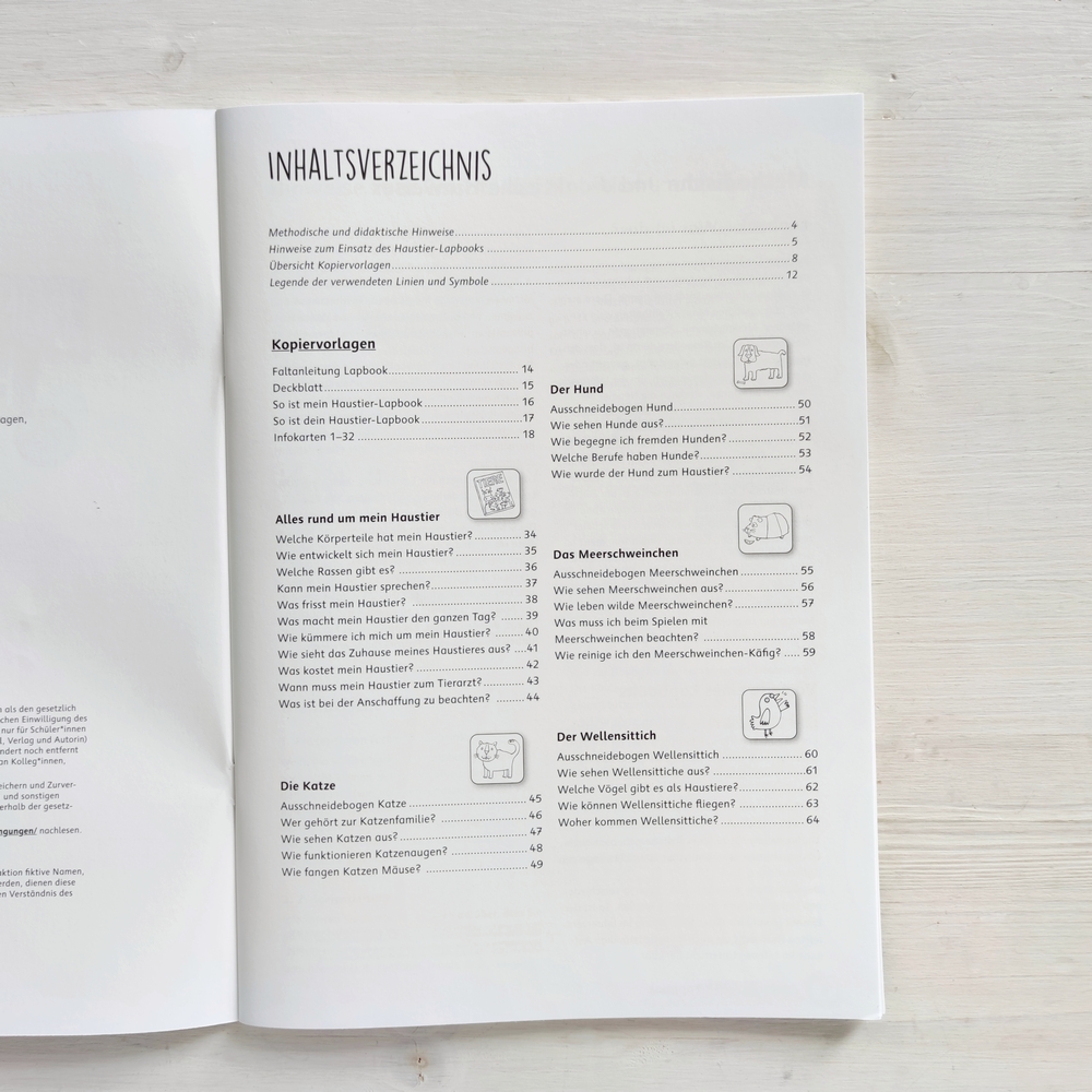 Mein Haustier-Lapbook Mein Haustier-Lapbook