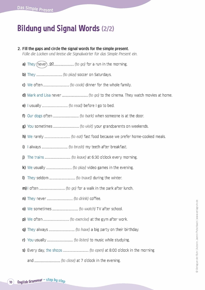 English Grammar – step by step