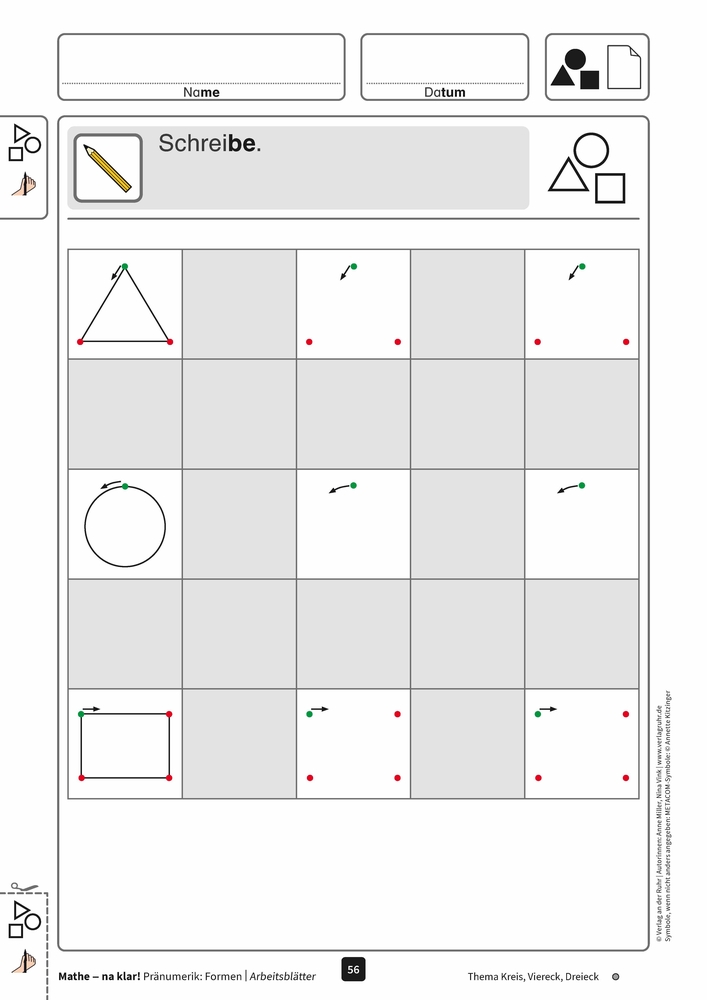 Mathe - na klar! Pränumerik: Formen