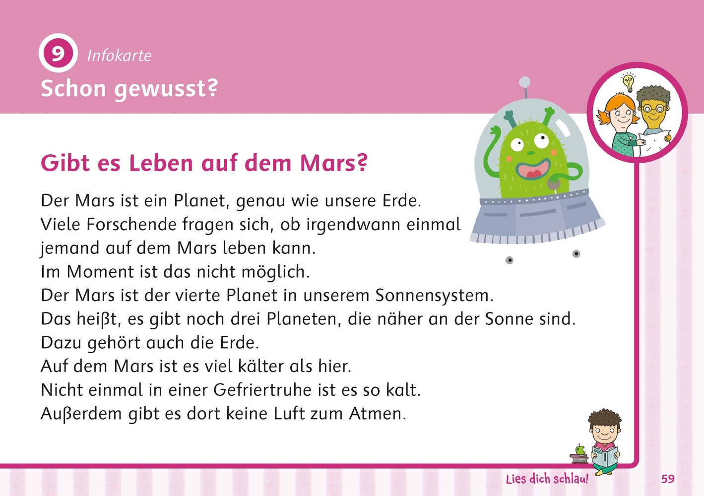 Lies dich schlau! Leseförderung für Klasse 2-3