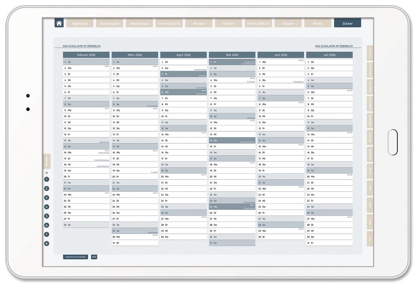 Mein digitaler Lehrerplaner (6 Unterrichtsstunden) – Nordwind – Lehrerkalender für das Schuljahr 2025/2026 - PDF-Basis-Lizenz Mein digitaler Lehrerplaner (6 Unterrichtsstunden) – Nordwind – Lehrerkalender für das Schuljahr 2025/2026 - PDF-Basis-Lizenz