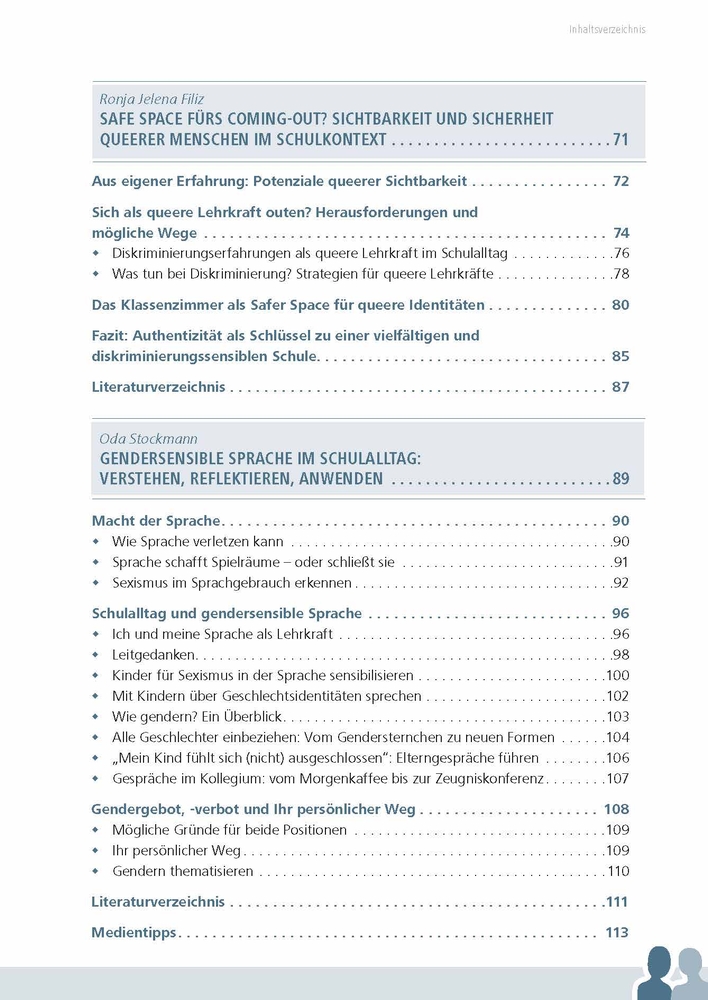 Geschlechtersensible Pädagogik für Lehrkräfte