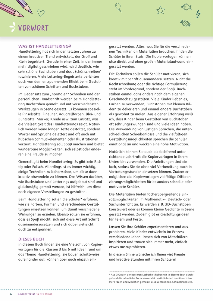 Handlettering in der Schule