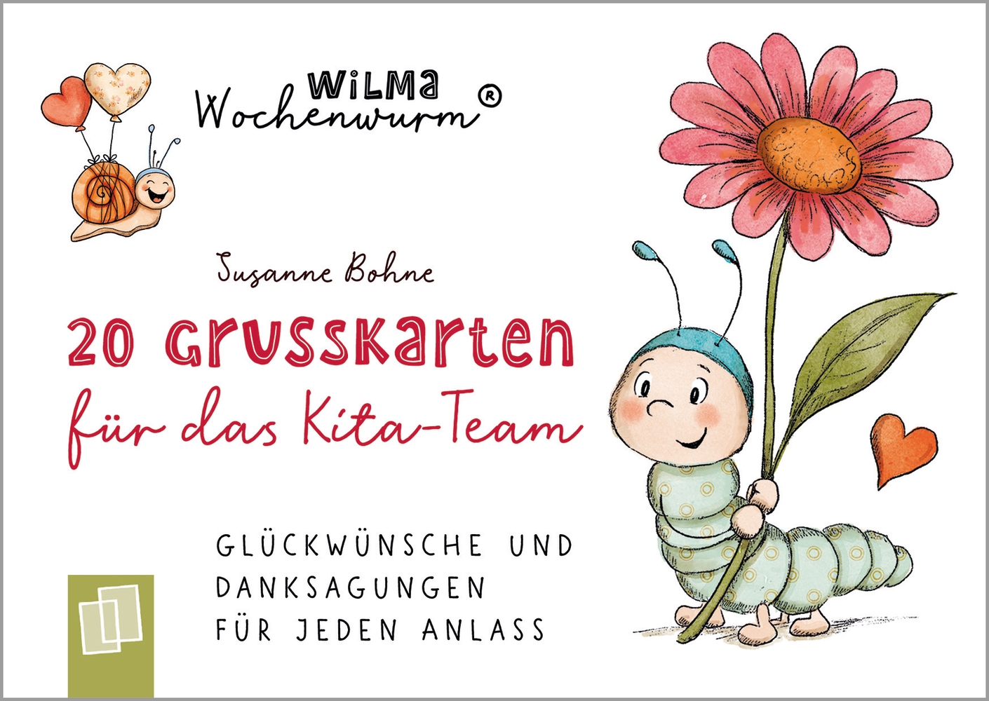 Wilma Wochenwurm - 20 Grußkarten für das Kita-Team​