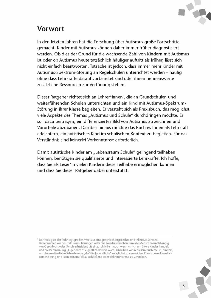 Autismus-Spektrum-Störung in der Schule