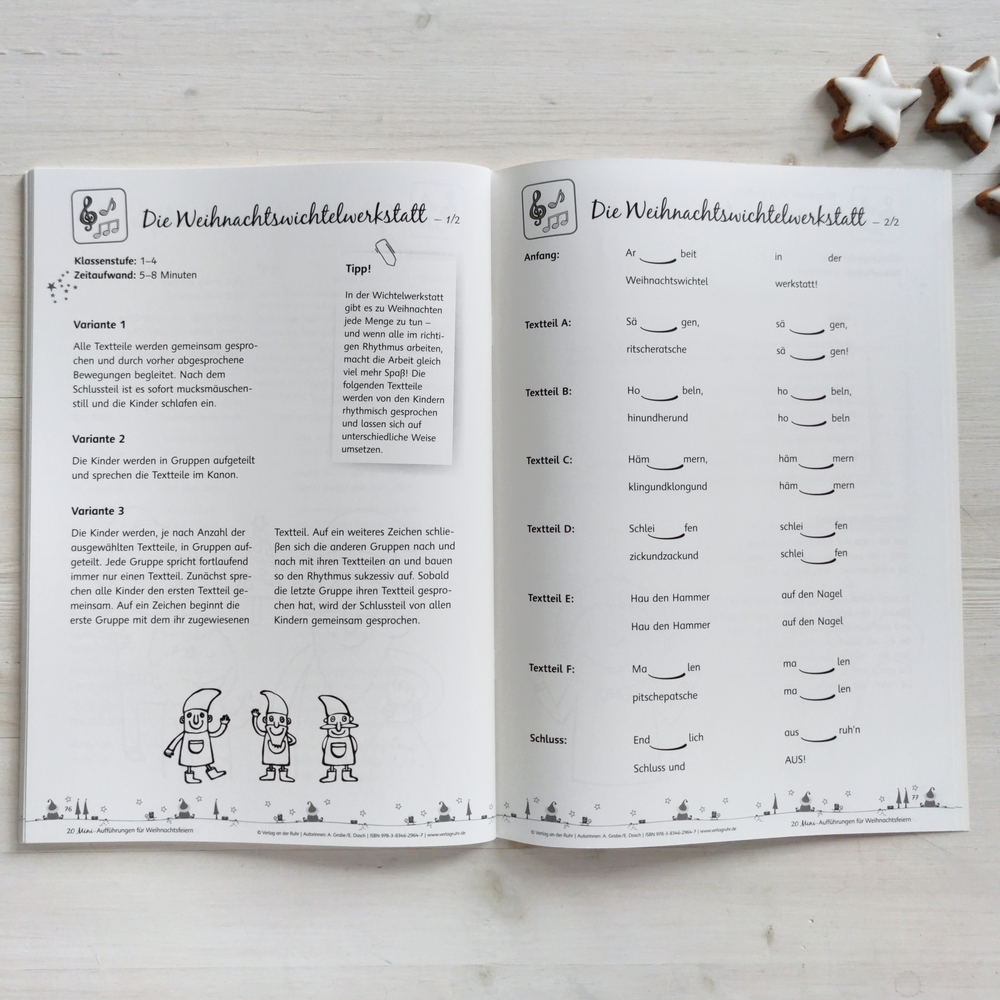 20 Mini-Aufführungen für Weihnachtsfeiern in der Grundschule