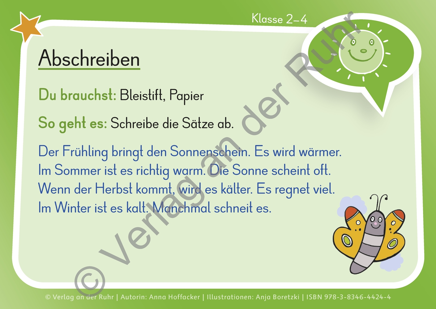 Eine Kartei für den DaZ-Unterricht – Klasse 2-4 Eine Kartei für den DaZ-Unterricht – Klasse 2-4