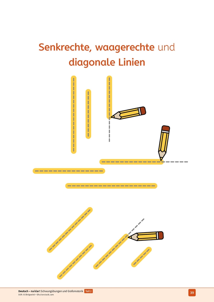 Deutsch - na klar! Schwungübungen und Grafomotorik Teil 2