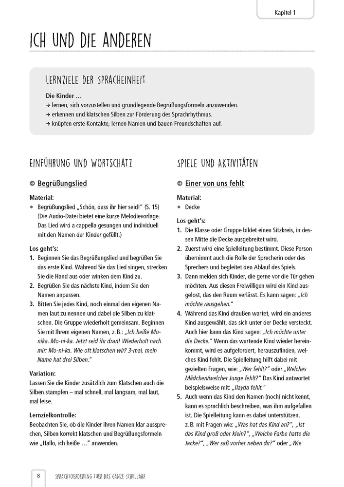 Sprachförderung für das ganze Schuljahr