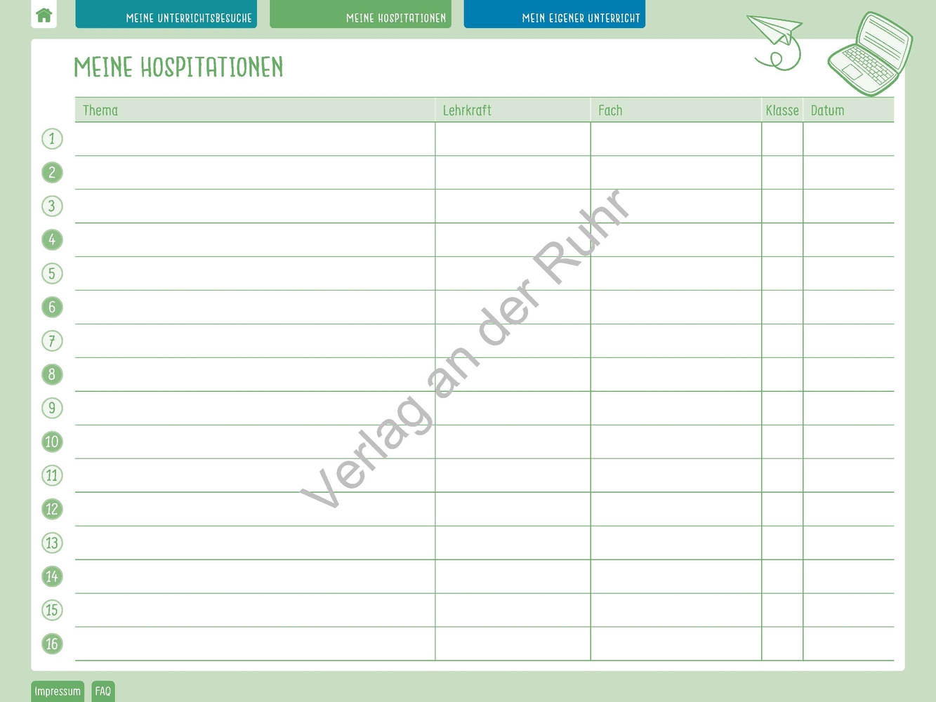 Meine digitale Stundenreflexion - PDF-Basis-Lizenz Meine digitale Stundenreflexion - PDF-Basis-Lizenz