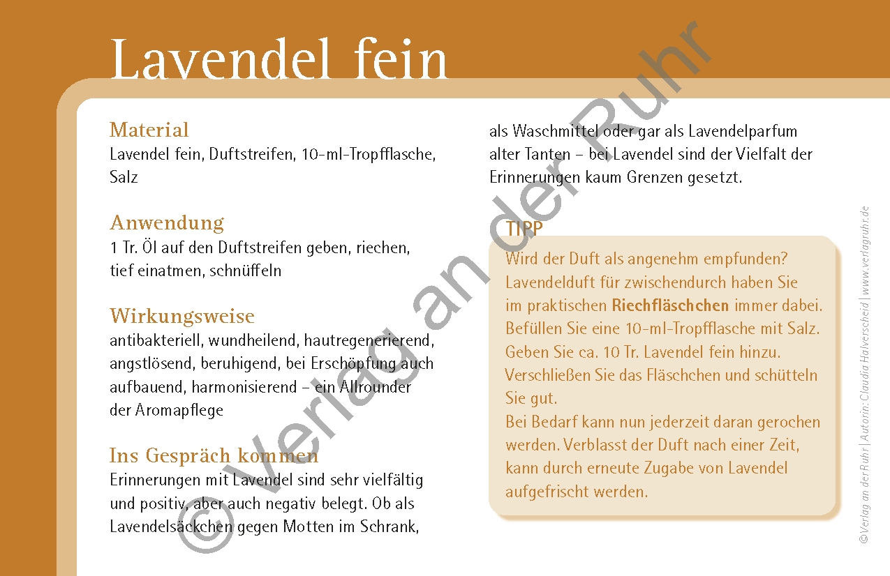 Aromapflege für Menschen mit Demenz Aromapflege für Menschen mit Demenz