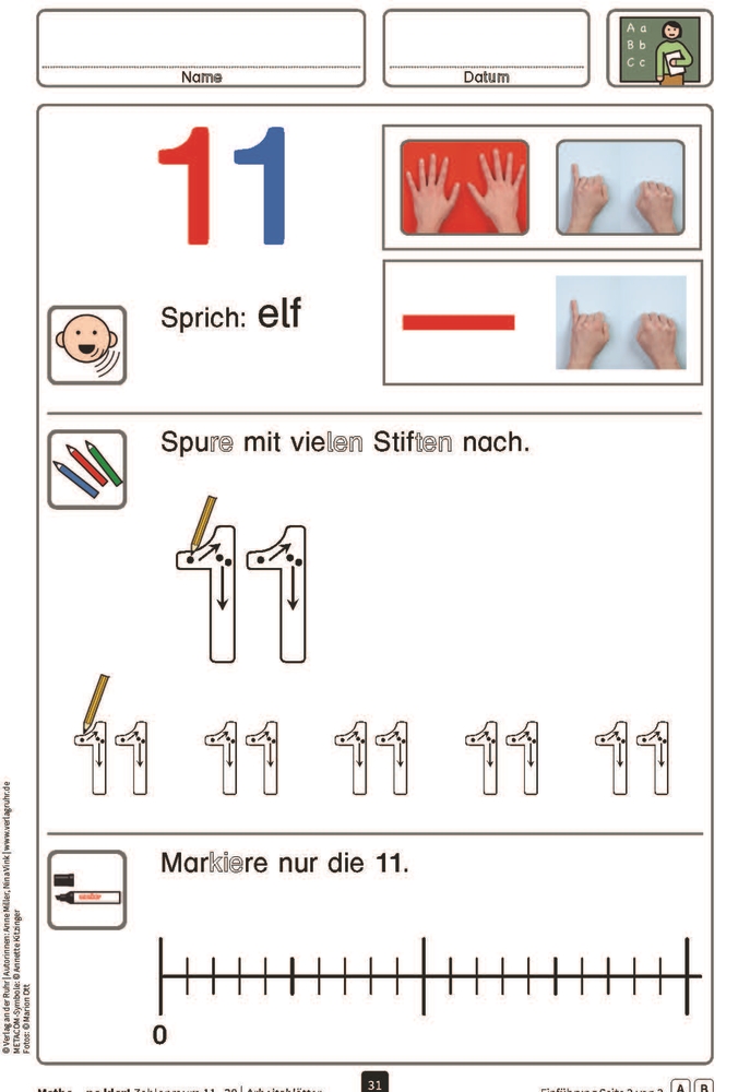 Mathe - na klar! Zahlenraum 11-20