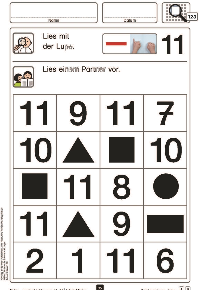 Mathe - na klar! Zahlenraum 11-20