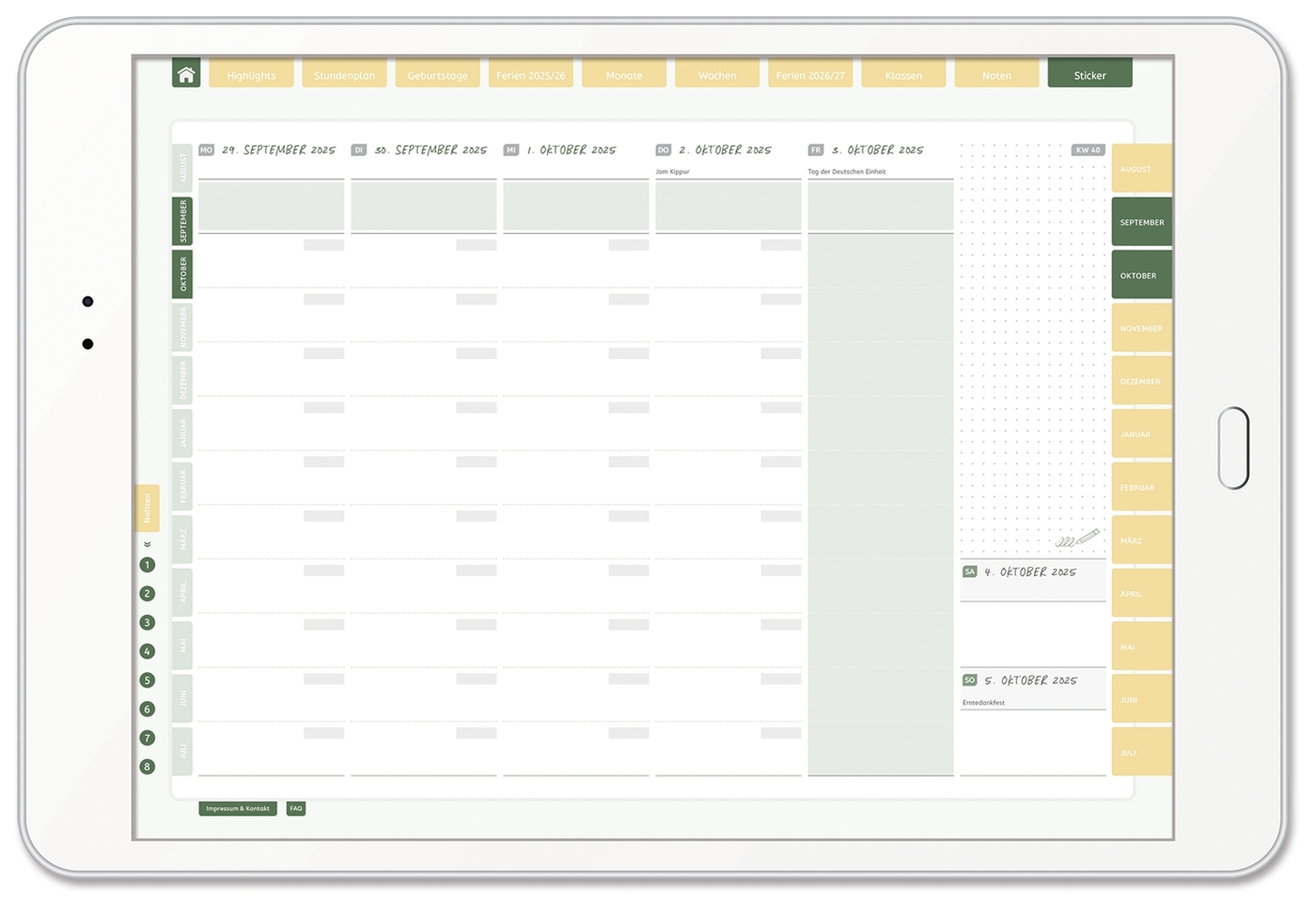 Mein digitaler Lehrerplaner (10 Unterrichtsstunden) – Sommerblüte – Lehrerkalender für das Schuljahr 2025/2026 - PDF-Basis-Lizenz Mein digitaler Lehrerplaner (10 Unterrichtsstunden) – Sommerblüte – Lehrerkalender für das Schuljahr 2025/2026 - PDF-Basis-Lizenz