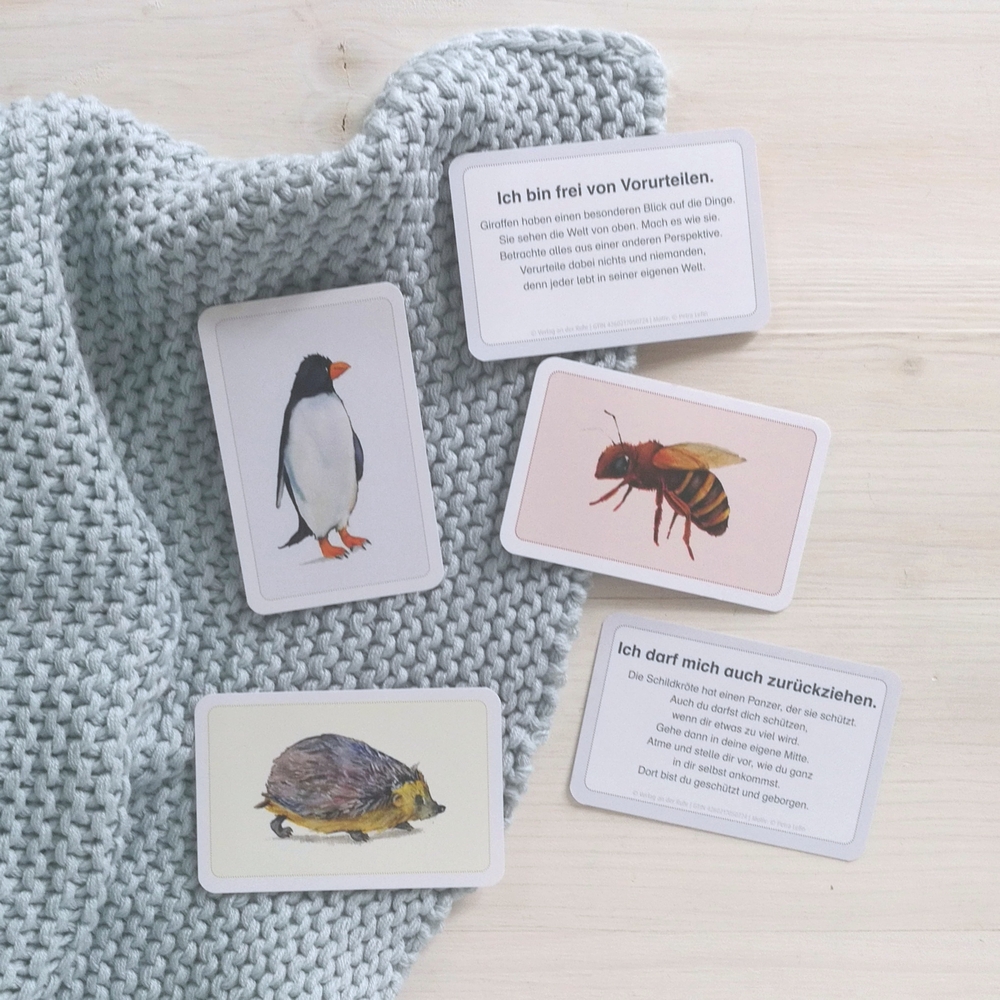 Stark wie ein Gorilla, mutig wie eine Löwin – Affirmationskärtchen für Kinder Stark wie ein Gorilla, mutig wie eine Löwin – Affirmationskärtchen für Kinder