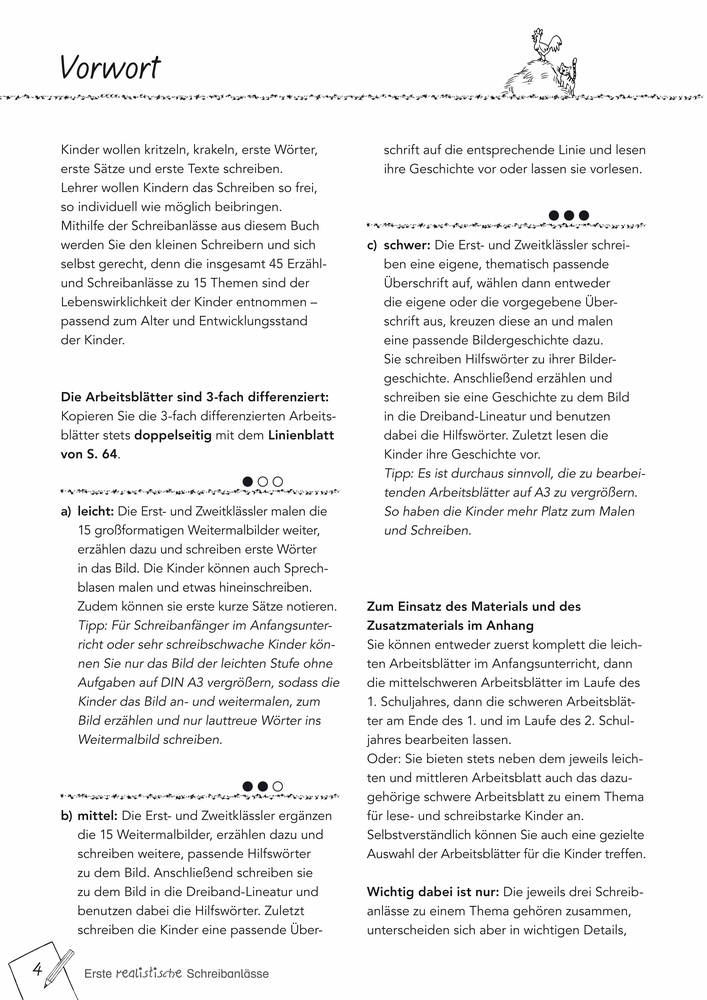 Bilder erzählen Geschichten – Erste realistische Schreibanlässe