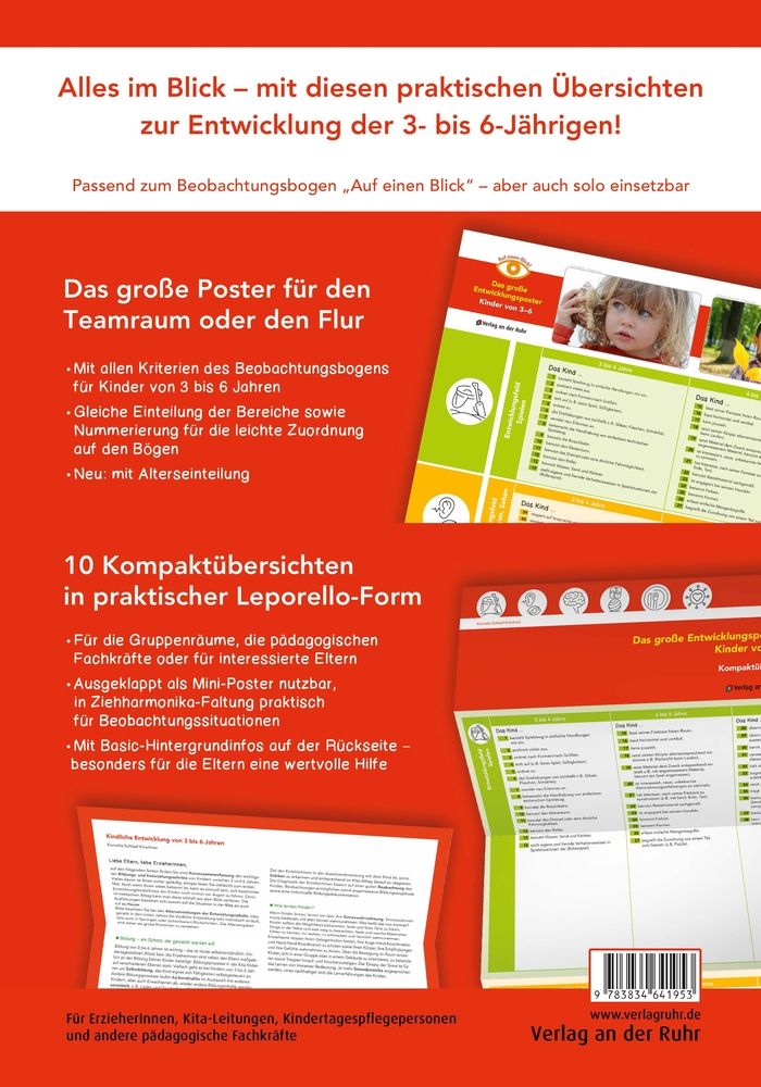 Das große Entwicklungsposter – Kinder von 3–6