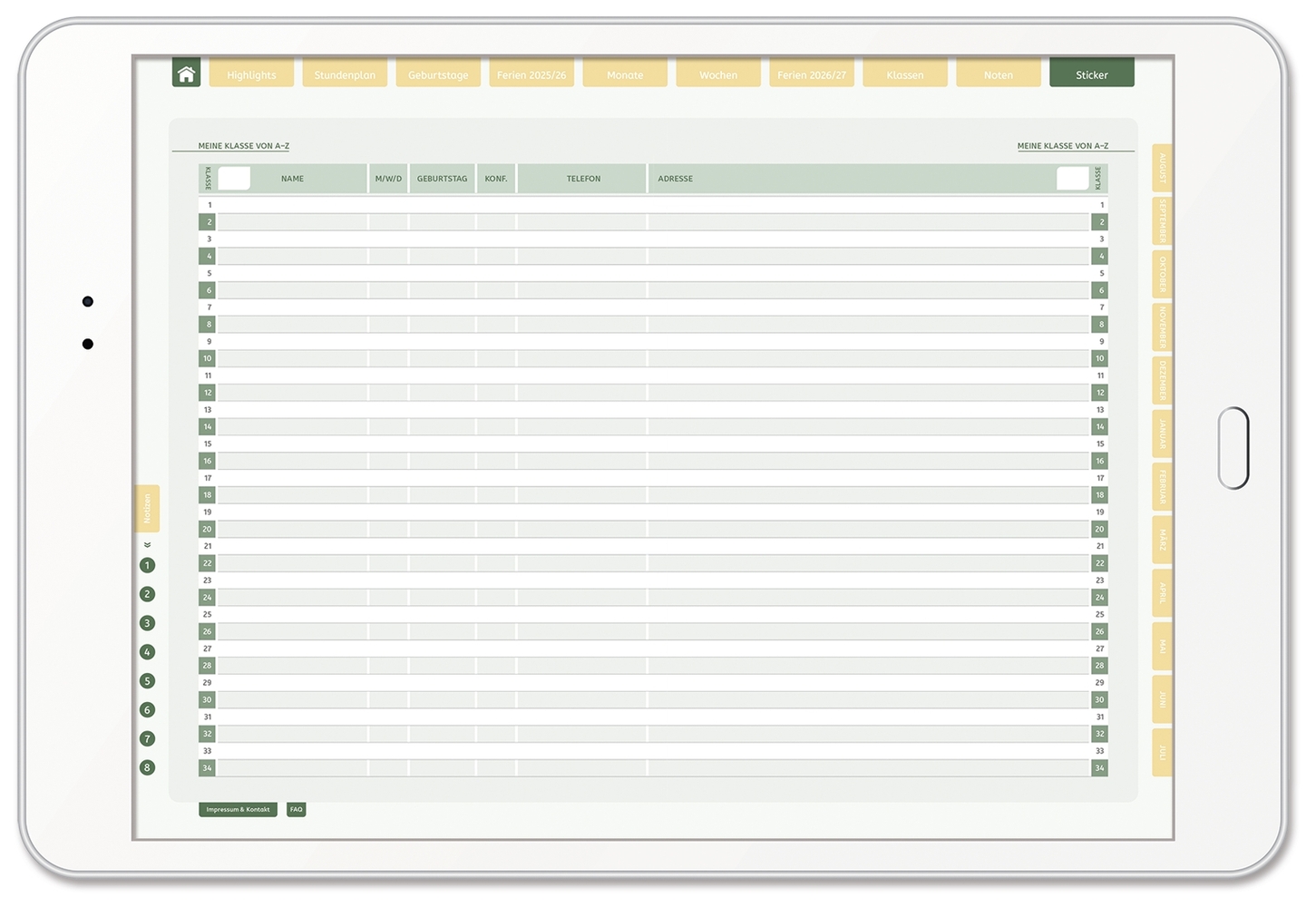 Mein digitaler Lehrerplaner (10 Unterrichtsstunden) – Sommerblüte – Lehrerkalender für das Schuljahr 2025/2026 - PDF-Basis-Lizenz Mein digitaler Lehrerplaner (10 Unterrichtsstunden) – Sommerblüte – Lehrerkalender für das Schuljahr 2025/2026 - PDF-Basis-Lizenz