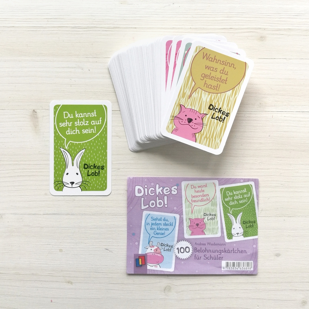 Dickes Lob! 100 Belohnungskärtchen für Schüler*innen Dickes Lob! 100 Belohnungskärtchen für Schüler*innen