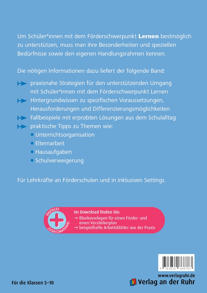 Rund um den Förderschwerpunkt Lernen