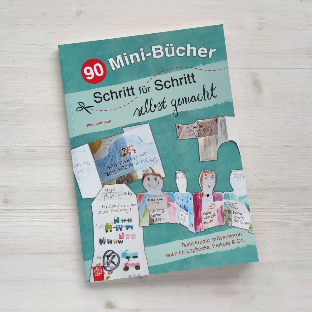 90 Mini-Bücher Schritt für Schritt selbst gemacht