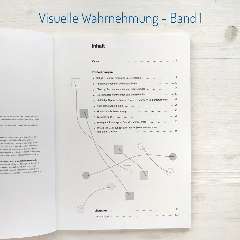 Fördermaterial: Visuelle Wahrnehmung - Band 1 Fördermaterial: Visuelle Wahrnehmung - Band 1