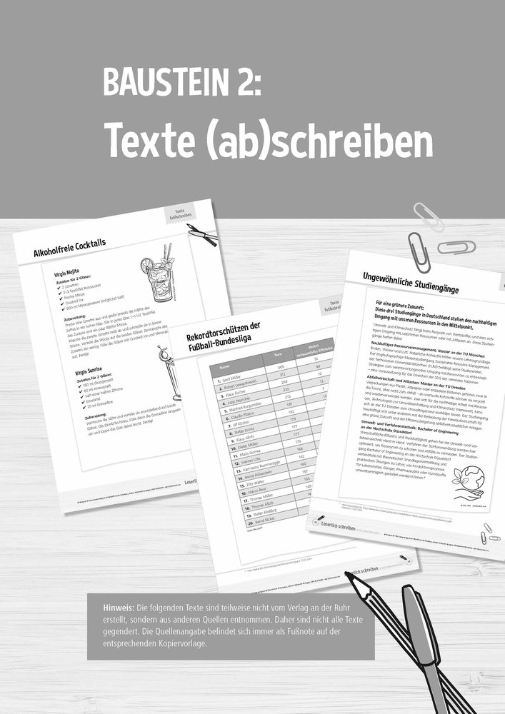 Leserlich schreiben in der Sekundarstufe I​