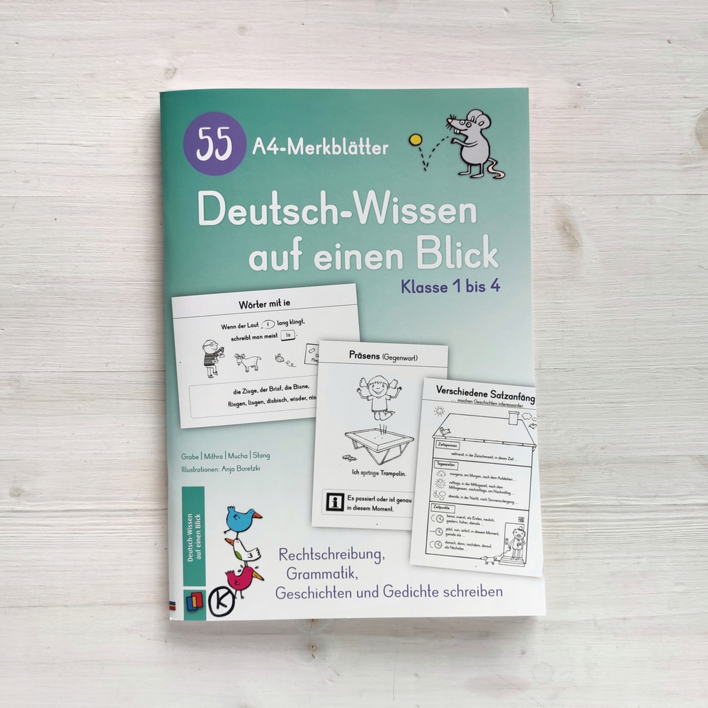 55 A4-Merkblätter Deutsch-Wissen auf einen Blick – Klasse 1 bis 4 55 A4-Merkblätter Deutsch-Wissen auf einen Blick – Klasse 1 bis 4