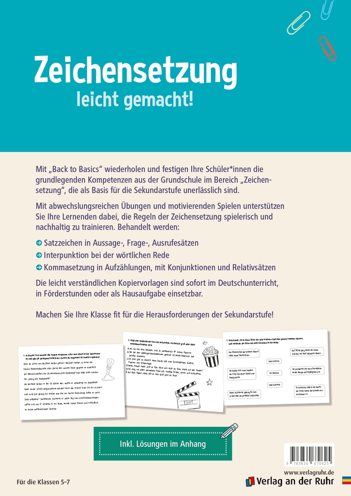 Zeichensetzung in der Sekundarstufe I