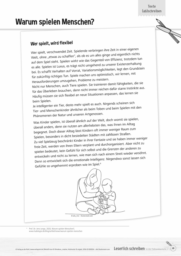 Leserlich schreiben in der Sekundarstufe I​