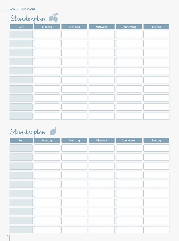 Mein Lehrerplaner A4+ – Hardcover – Lehrerkalender für das Schuljahr 2026/2027 – Zitronentanz