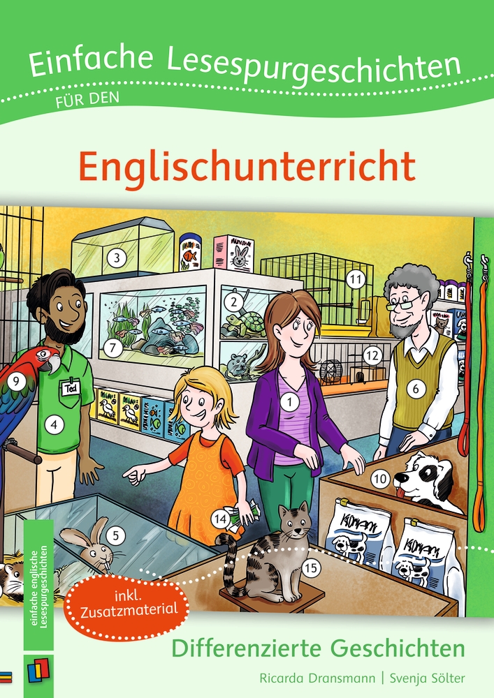 Einfache Lesespurgeschichten für den Englischunterricht