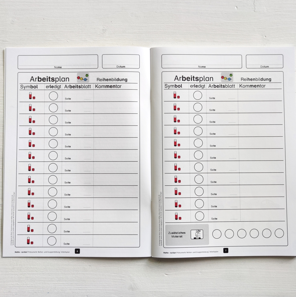 Mathe - na klar! Pränumerik: Reihen- und Gruppenbildung Mathe - na klar! Pränumerik: Reihen- und Gruppenbildung