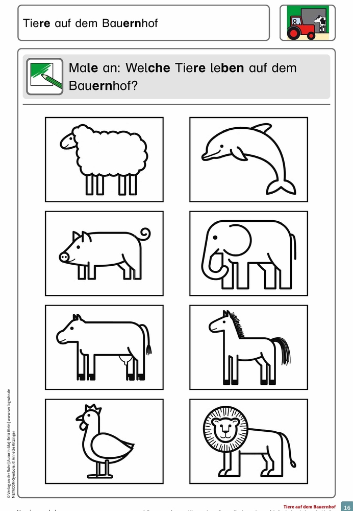 Tiere auf dem Bauernhof Tiere auf dem Bauernhof