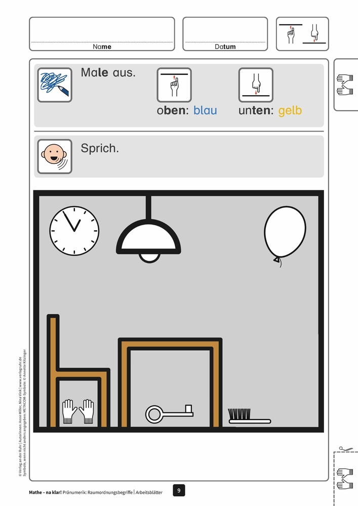 Mathe - na klar! Pränumerik: Raumordnungsbegriffe
