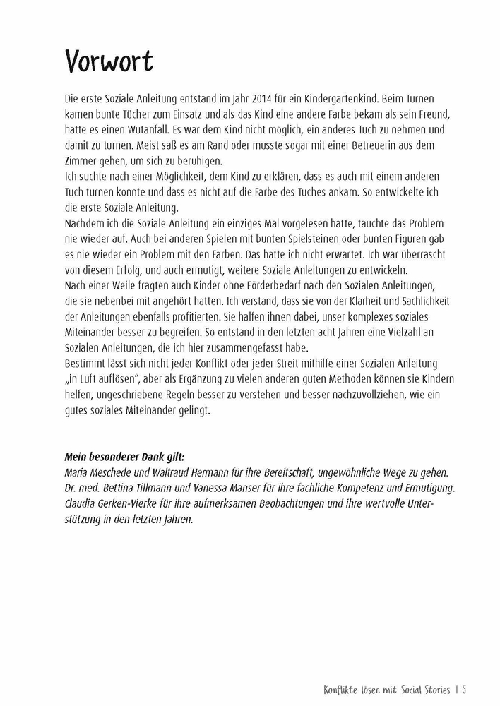 Konflikte lösen mit Social Stories