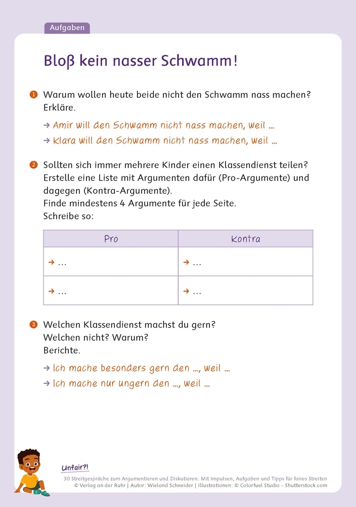 Unfair?! 30 Streitgespräche zum Argumentieren und Diskutieren