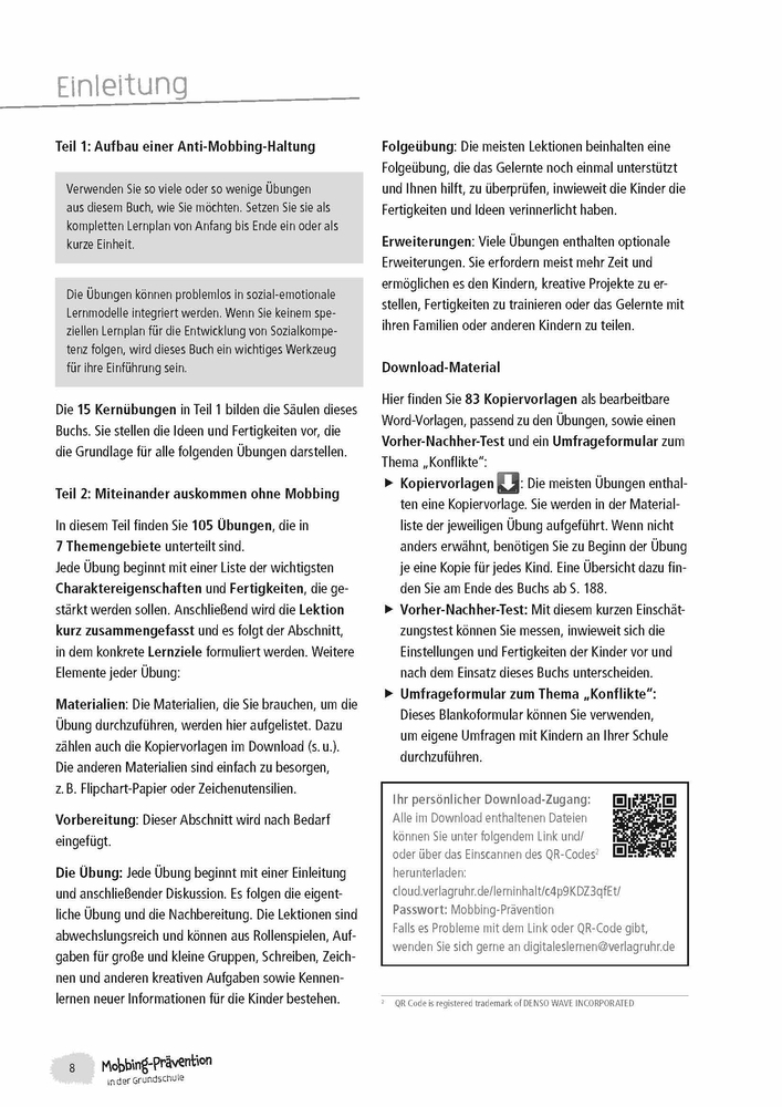 Mobbing-Prävention in der Grundschule, aktualisierte Neuauflage