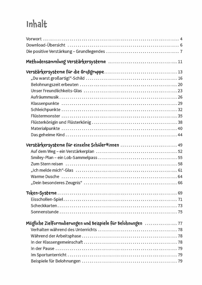 Motivierende Belohnungssysteme in der Grundschule