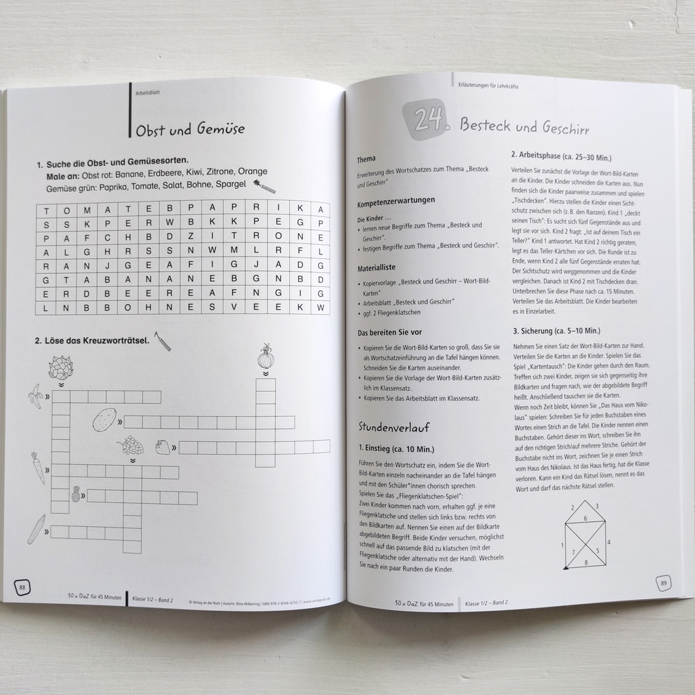 30 x DaZ für 45 Minuten – Klasse 1/2 – Band 2 30 x DaZ für 45 Minuten – Klasse 1/2 – Band 2