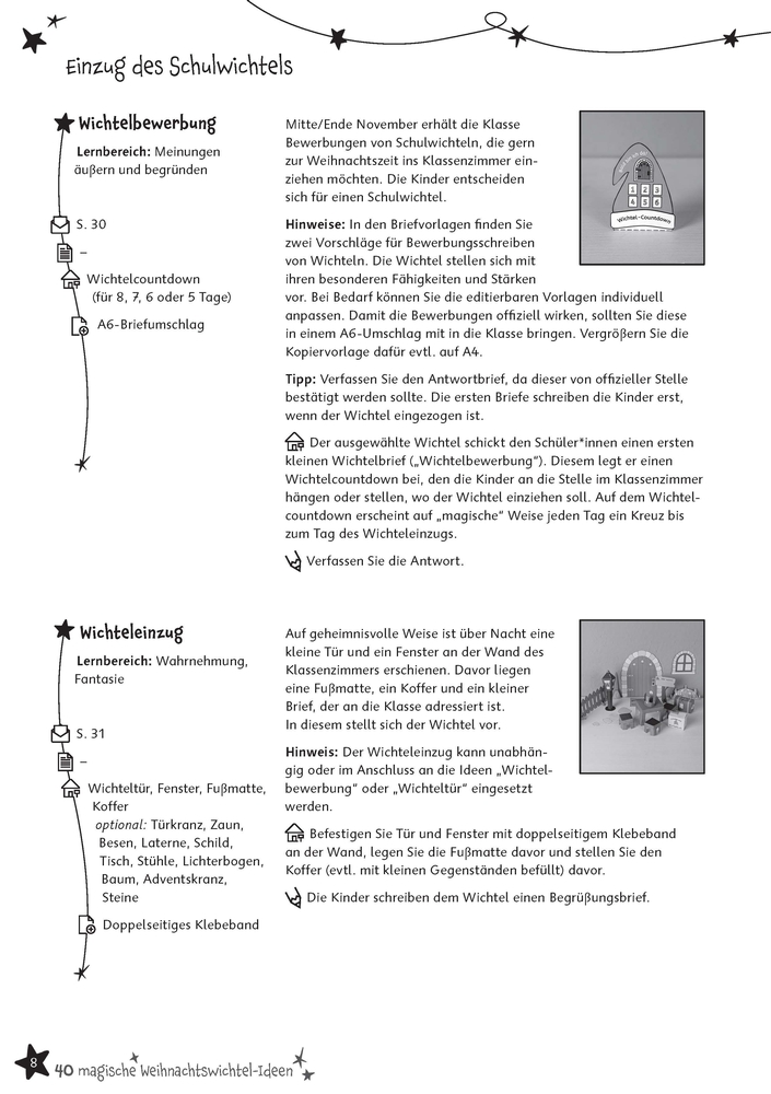 40 magische Weihnachtswichtel-Ideen, Klasse 3/4