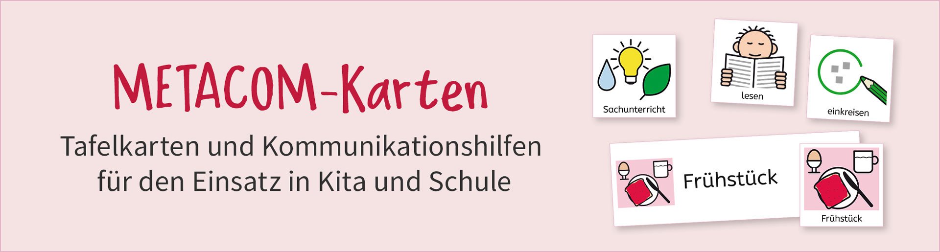 Metacom-Karten für den Einsatz in Kita und Schule