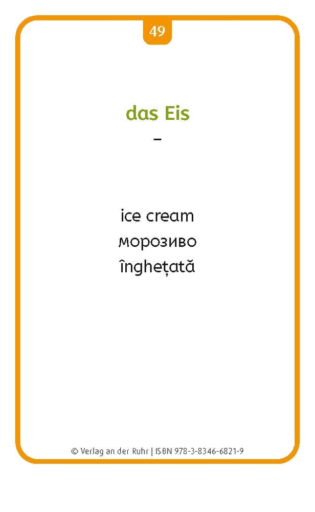 Lebensmittel - Deutsch, Englisch, Ukrainisch und Rumänisch