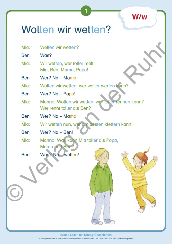 Erstes Lesen mit Dialog-Geschichten Erstes Lesen mit Dialog-Geschichten