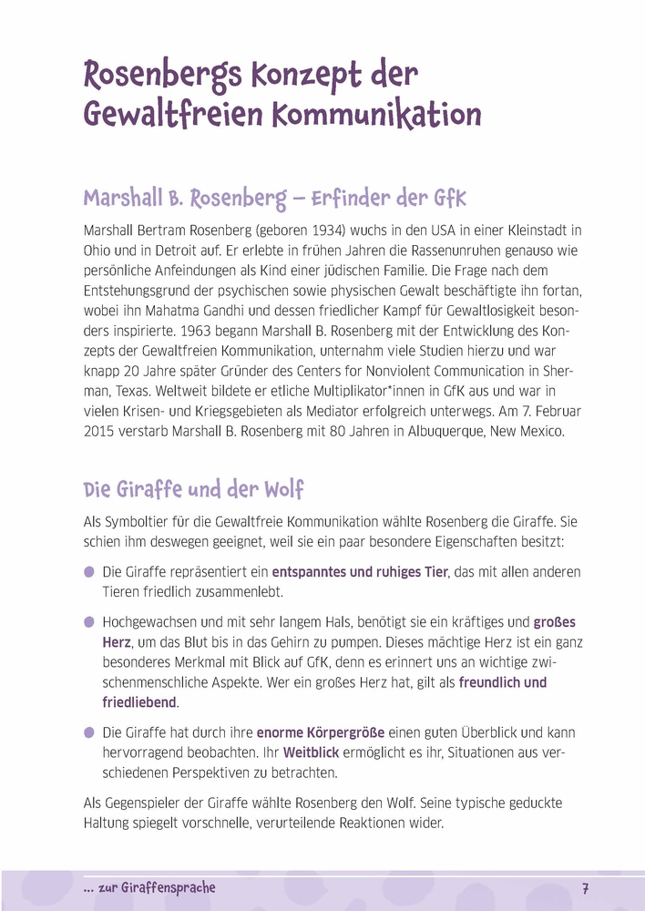40 Vorlesegeschichten zur Giraffensprache, ab 6 Jahre