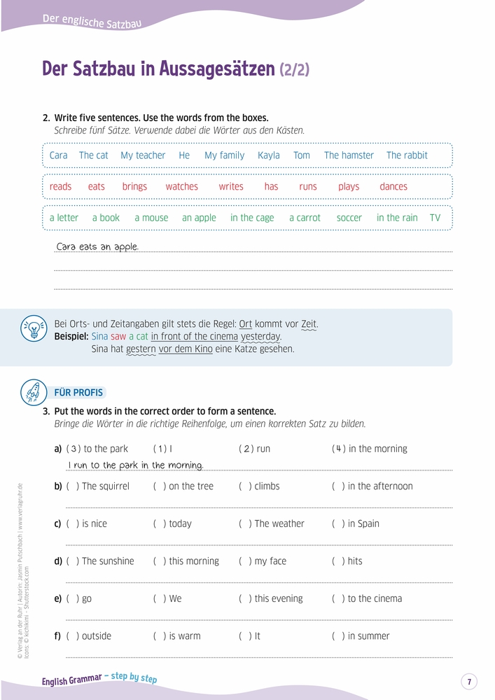 English Grammar – step by step