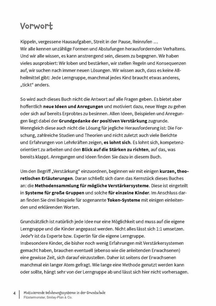 Motivierende Belohnungssysteme in der Grundschule