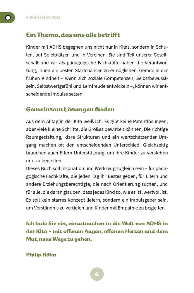 AD(H)S in der Kita AD(H)S in der Kita